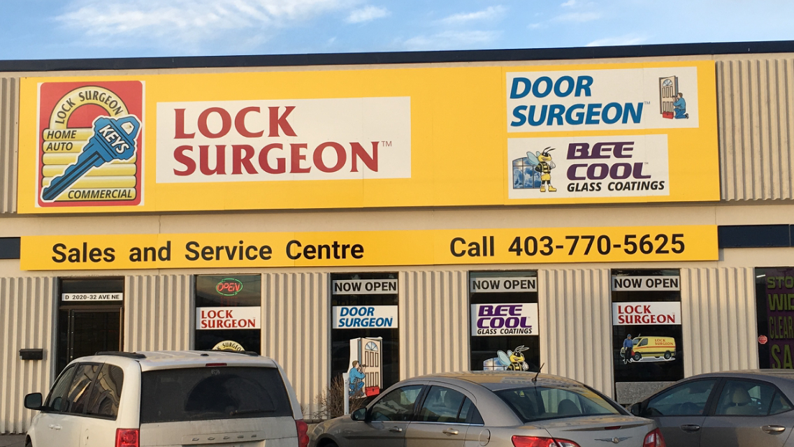 Calgary Door Surgeon sales and service shop photo.
