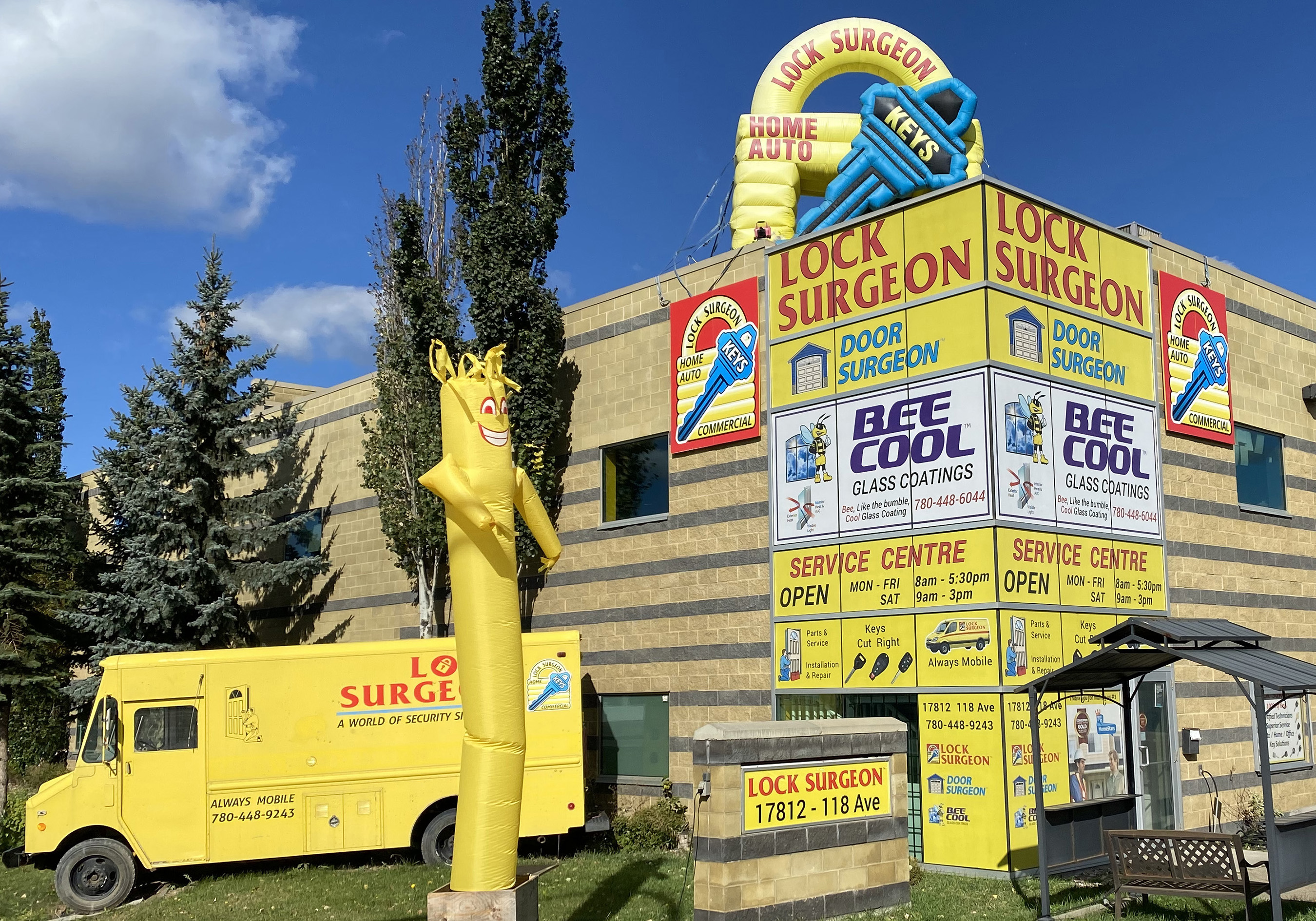 Door Surgeon Edmonton main location service shop.