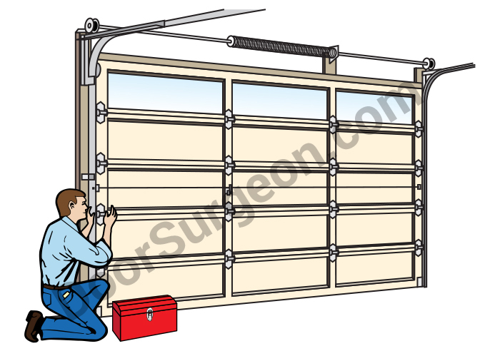 Garage door parts and service delivered by our fast, professional, garage door mobile repair serviceman.