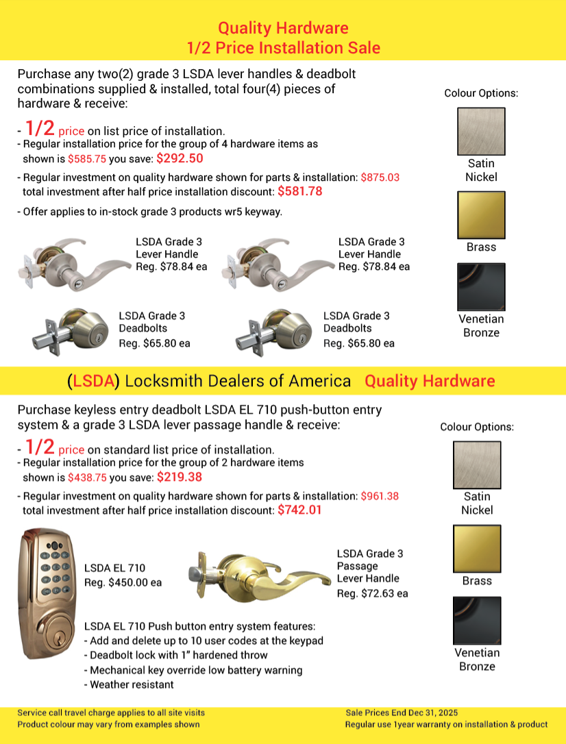 page denoting featured product groupings with installation sale pricing.