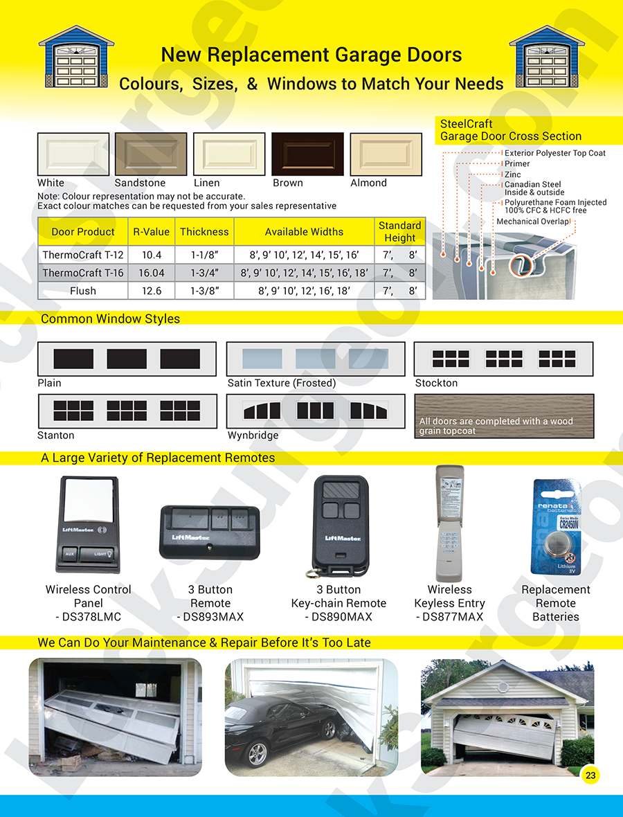 Door Surgeon and Door Surgeon supply and install new replacement garage door and overhead doors.