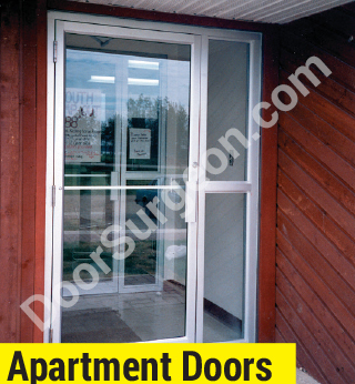 Door Surgeon apartment condominium townhouse front entry glass replacement door and frame repairs Sherwood Park